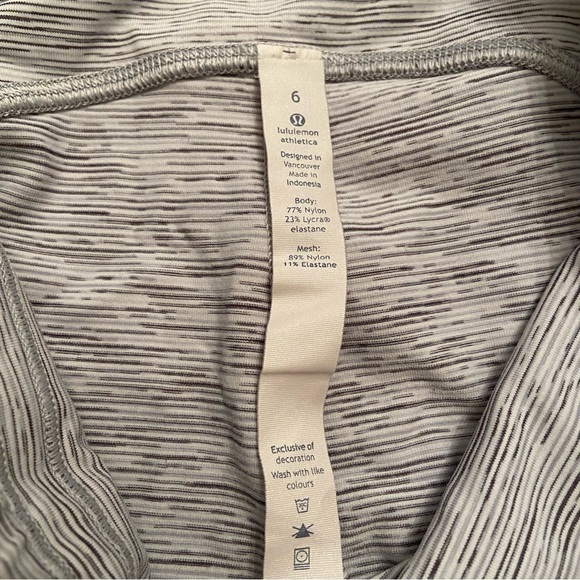 Lululemon womens capri leggings light gray high waisted size 6 - Picture 7 of 8